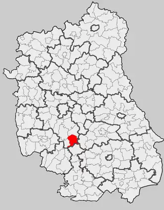 Ligging in het woiwodschap