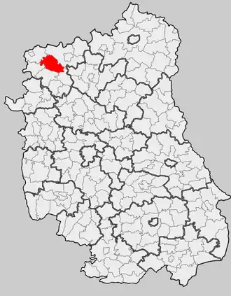 Ligging in het woiwodschap