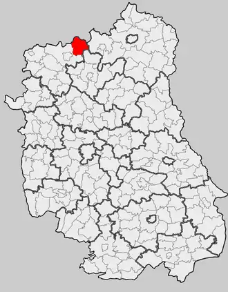 Ligging in het woiwodschap