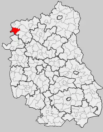 Ligging in het woiwodschap