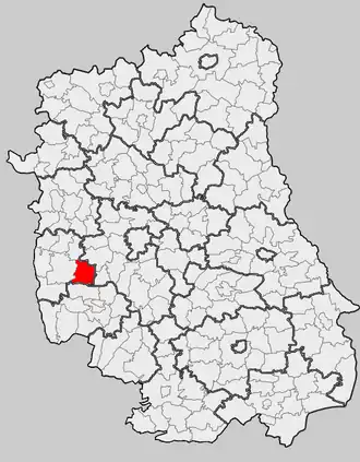 Ligging in het woiwodschap