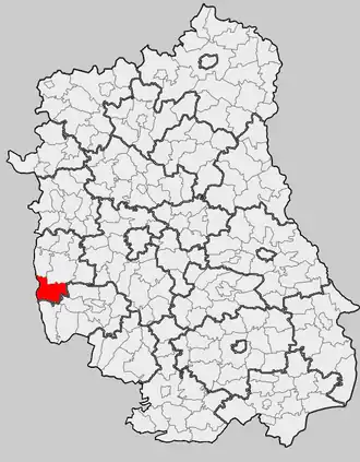 Ligging in het woiwodschap