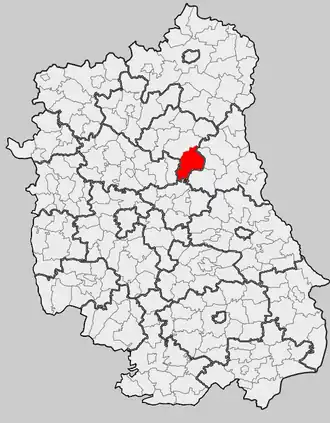 Ligging in het woiwodschap