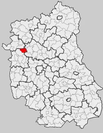 Ligging in het woiwodschap