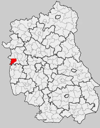 Ligging in het woiwodschap