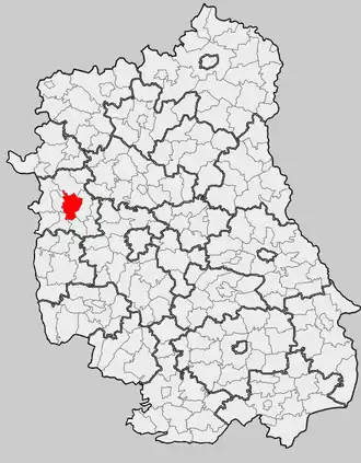 Ligging in het woiwodschap