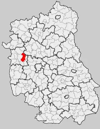 Ligging in het woiwodschap