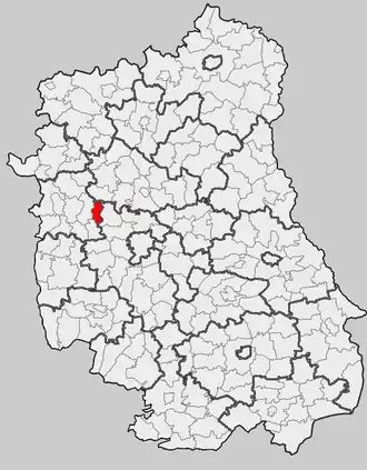 Ligging in het woiwodschap