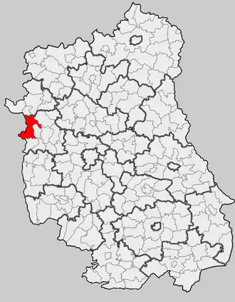 Ligging in het woiwodschap