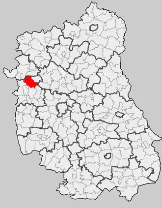 Ligging in het woiwodschap