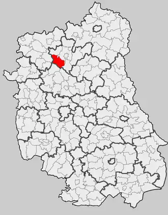 Ligging in het woiwodschap