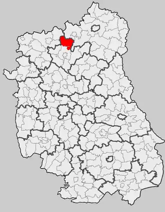 Ligging in het woiwodschap