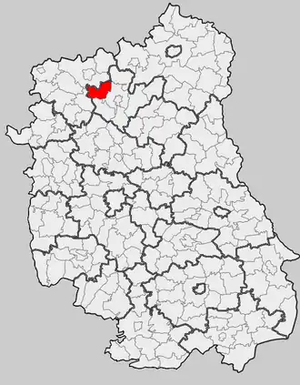 Ligging in het woiwodschap