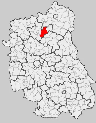 Ligging in het woiwodschap