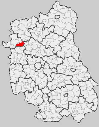 Ligging in het woiwodschap