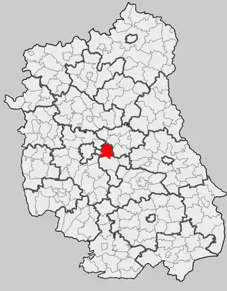 Ligging in het woiwodschap