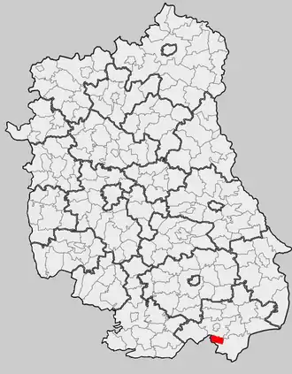 Ligging in het woiwodschap