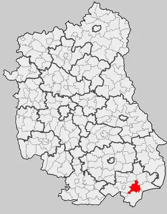 Ligging in het woiwodschap