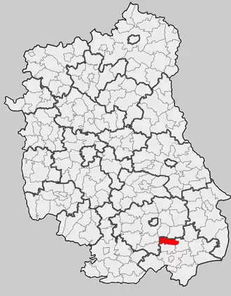 Ligging in het woiwodschap