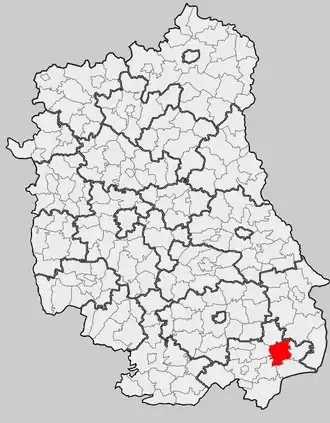 Ligging in het woiwodschap