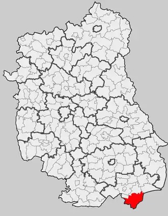 Ligging in het woiwodschap