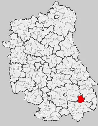 Ligging in het woiwodschap