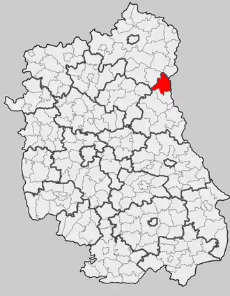 Ligging in het woiwodschap