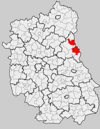 Ligging in het woiwodschap