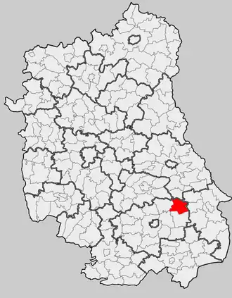 Ligging in het woiwodschap