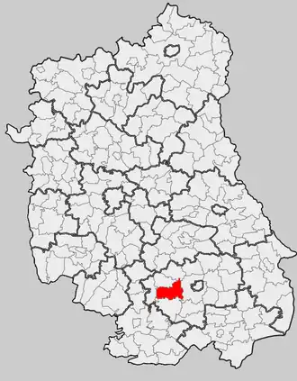 Ligging in het woiwodschap