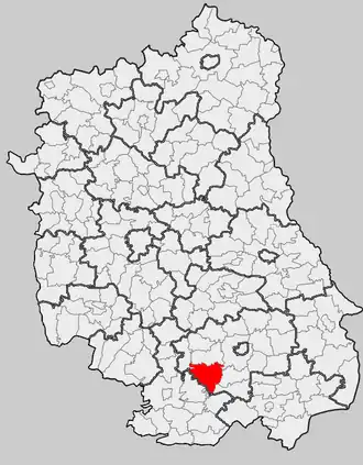 Ligging in het woiwodschap