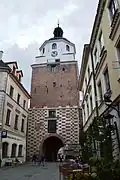 De Krakauer Poort vanuit de historische centrum van Lublin
