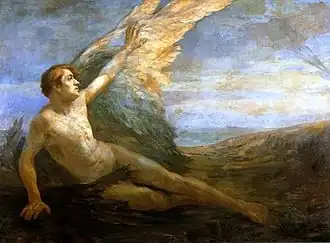 The Awakening of Icarus (1910), Lucílio de Albuquerque, Museu Nacional de Belas Artes in Rio de Janeiro