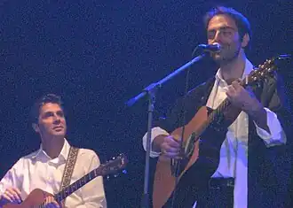 Luca Barbarossa en Neri Marcorè in 2009