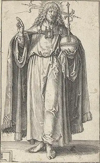Christus Salvator, door Lucas van Leyden