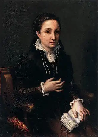 Lucia Anguissola, zelfportret, 1557