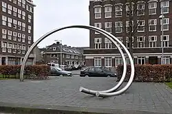 Monument voor Dirk Durrer op het Minervaplein in Amsterdam