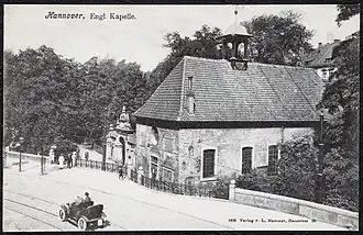 Het kerkgebouw in 1906