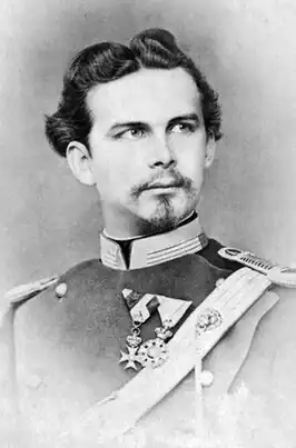 Ludwig II rond 1874