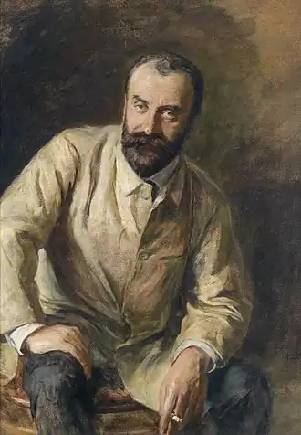 Portret van Carl Moll (1905), toegeschreven Ludwig Michalek