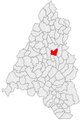 Kaart van Lugașu de Jos