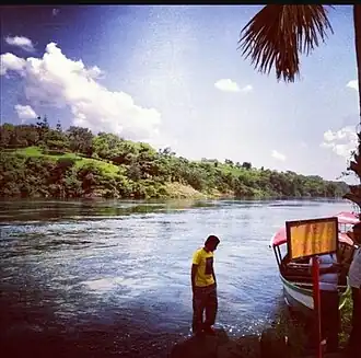 Nabij de plaats Lugazi