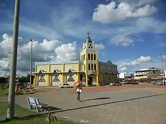 Katholieke kerk Nossa Senhora Aparecida in het centrum van Luís Eduardo Magalhães