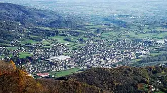 Luserna San Giovanni vanuit de lucht