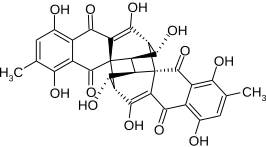 Structuurformule van luteoskyrine