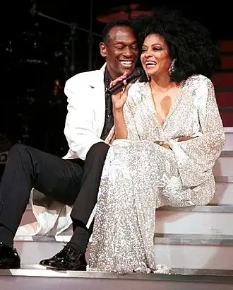 Luther Vandross en Diana Ross in 2000