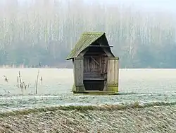 Het draaibare 'lutje hoeske' aan het Lambertuspad tegenover deze boerderij