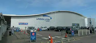 De terminal van London Luton