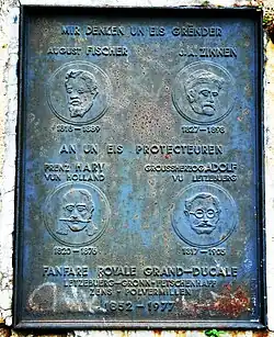 Plaquette Place August Engel, Luxemburg-Stad