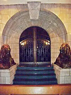 Leeuwen (1936-1937) in de crypte van de kathedraal van Luxemburg